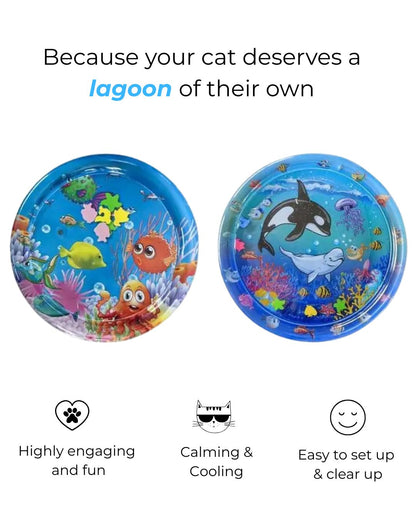 Kitty Lagoon - Water Sensory Playmat for Cats